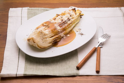 白菜を使った野菜のステーキ（235キロカロリー）