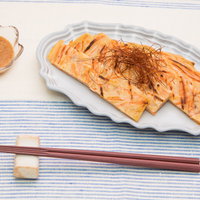 にんじんを丸ごと一本使ったにんじんチヂミの写真