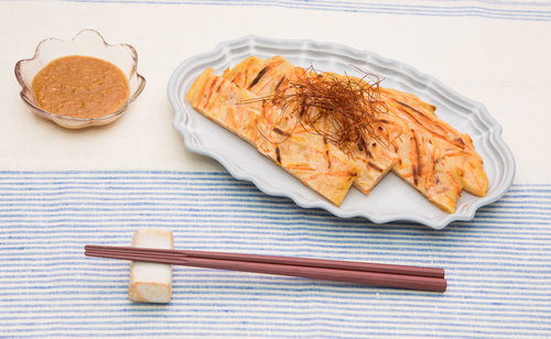 にんじんを丸ごと一本使ったにんじんチヂミ