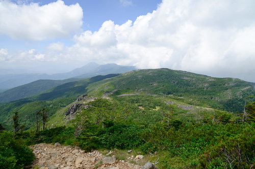 天狗岳の天狗ノ奥庭からの八ヶ岳連峰の景色