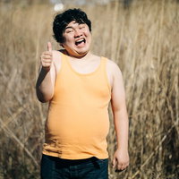 タンクトップ姿の男性がいいね！の写真