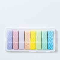 パステルカラーのストライプ柄インデックス付箋の写真