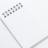 シンプルなスパイラルノートの写真