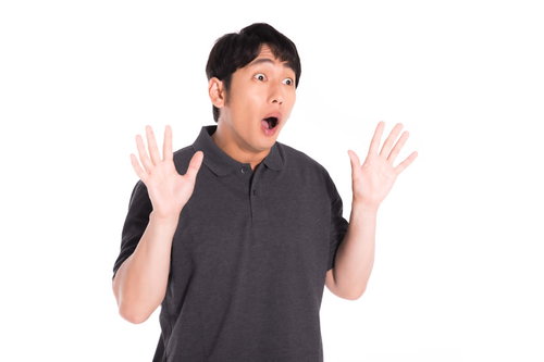 リアクションが大きい男性