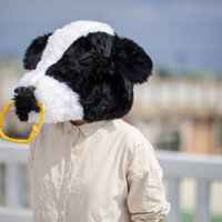 話しかけたがモーモーしか言わない屋上のエト牛の写真