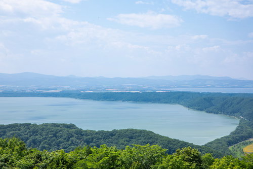 周囲39.2kmの網走湖（海跡湖）