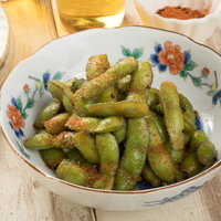 病みつきになる枝豆料理、七味唐辛子でアレンジの写真