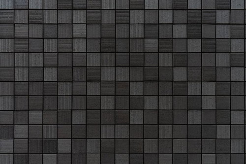 グレーの正方形モザイクタイル背景