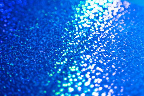 青色基調のキラキラしたボケ効果