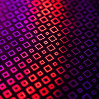 ネオンカラーの正方形パターンの写真