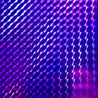 紫とピンクに光る立体的な格子状の3D背景の写真