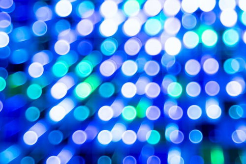 青と白の光が作る幻想的なボケ効果のテクスチャ