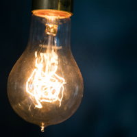 おしゃれでアンティークなフィラメント電球の写真