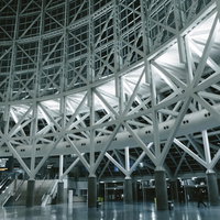 ロサンゼルス・ダウンタウンのコンベンション・センター内部の写真