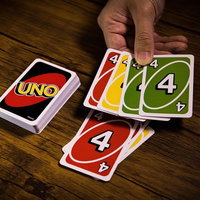 場に同じ数字を一緒に出すUNOのハウスルールの写真