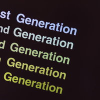 1st～5th Generationの通信技術世代表示の写真