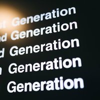 5G時代の到来（5th Generation）を示す通信技術の写真