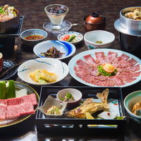 栄太郎の飛騨牛サーロイン会席料理の夕食コースの写真