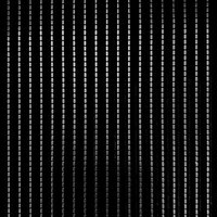 黒い背景に縦に並ぶステンレス鋼鉄の点線テクスチャーの写真
