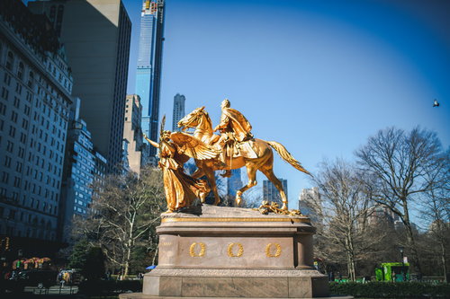 ニューヨークのウィリアムシャーマン記念像