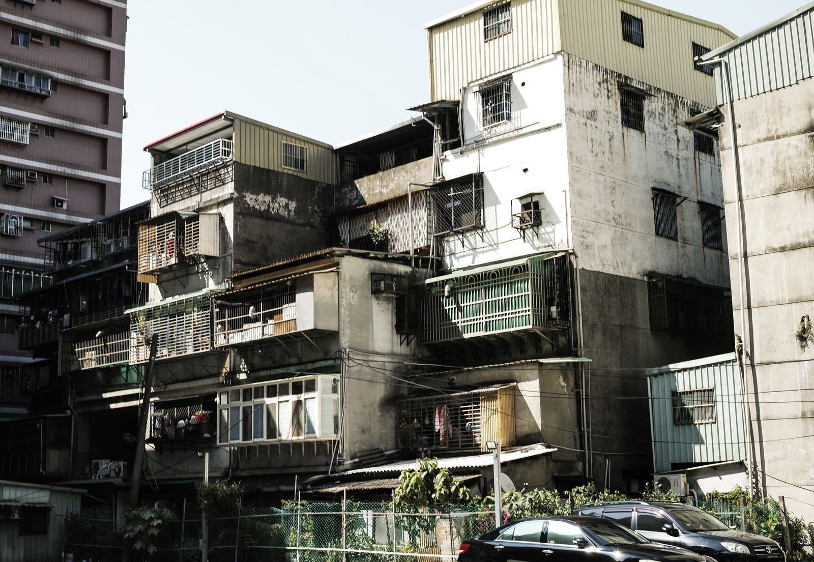 Densely packed residential blocks in Sanchong (Taiwan)