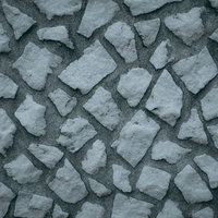 乱雑に組み込まれた石垣のテクスチャーの写真