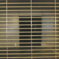 シャッターが締まった絶望的な状況の写真