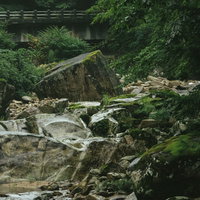 河原より端を仰ぐの写真