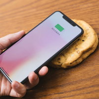 ワイヤレス充電がなかなか完了しないと思ったらがんもどきだったの写真