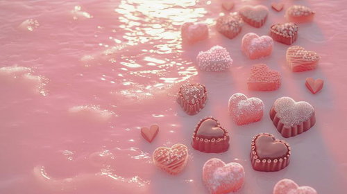 ハートとミルクの海 バレンタインチョコレート