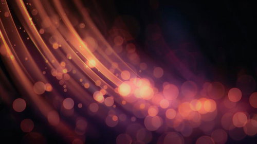 光の筋と玉ボケが織り成すウェーブ｜グラデーション光跡