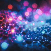 電気信号が反応する細胞と脳のシナプス伝達ネットワークの写真