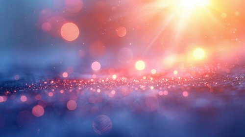 柔らかな光と玉ボケが映えるグラデーション背景
