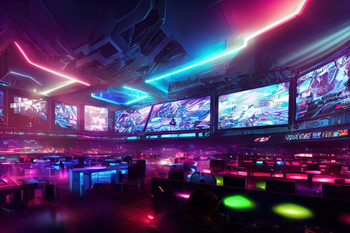 eスポーツ感あるステージの様子