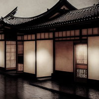 江戸時代の風情を残す時代劇にありそうな路地の写真