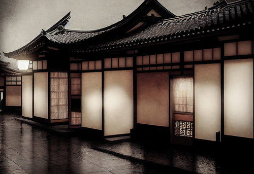 江戸時代の風情を残す時代劇にありそうな路地