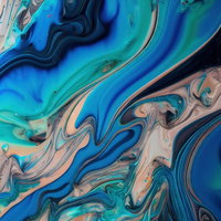 マーブリングされる絵具の写真