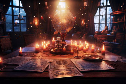 星の導き、チャプタールームの占星図