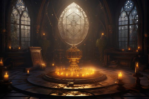 チャプタールームでの占いの風景