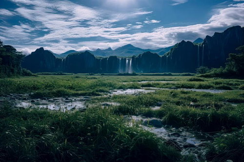 楽園の影、無人島の秘密と熱帯雨林の滝、ジャングルの湿地帯