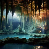 地下水と泉が織りなす神秘的な鍾乳洞の地質と地下水流の写真