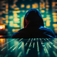 セキュリティホール（脆弱性）をついて侵入するハッカーの写真