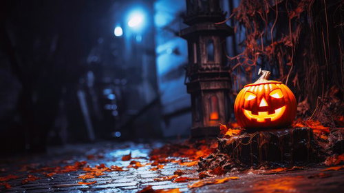 ジャック・オー・ランタンの微笑 ハロウィンの魔法の夜