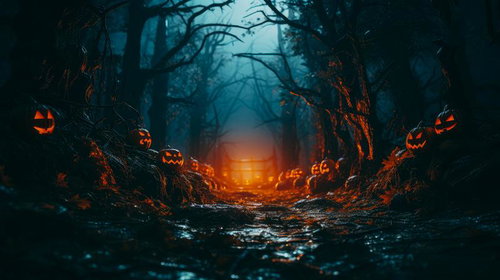 樹海の奥地で開かれるハロウィンパーティー