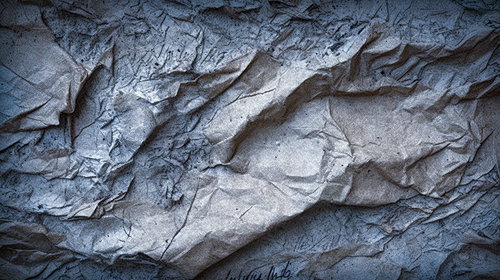 ザラザラにシワができた汚れた古紙のテクスチャー