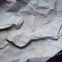 くしゃくしゃに折れた古紙のテクスチャーの写真