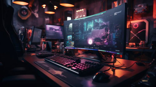 最高のゲームパフォーマンスを引き出すネオン風ゲーミングPC