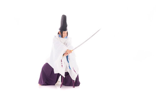 雪の中で咲く福寿草の群生