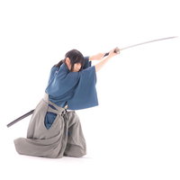 大斬り（ABボタン同時押し）を繰り出す侍の抜刀の写真