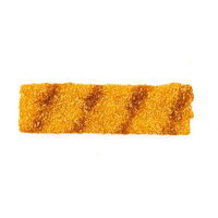 ソースがかかったカツの揚げ駄菓子の懐かしいおやつの写真